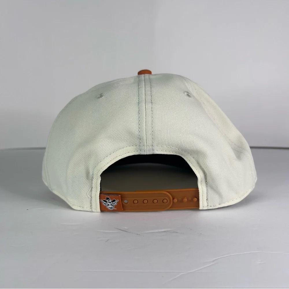Men's New Era White Orange Texas Longhorns Collegiate 9FIFTY AFrame Snapback Hat